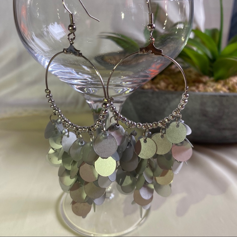 Gray earrings